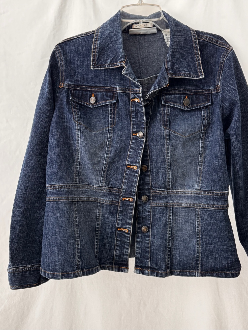 Liz Claiborne Dark Blue Denim Jean Jacket